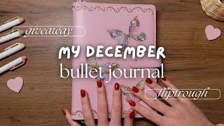 December planner  yearly reflection GIVEAWAY 💫 amp sneak peak into my 2025 journal giveaway [upl. by Katzen220]