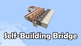 Incredible Futuristic Self Forming Bridge 172 flush Minecraft Tutorial [upl. by Annovaj490]