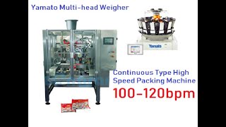 Yamato Multihead Weigher VFS Continuous Type Packing Machine [upl. by Isidoro706]