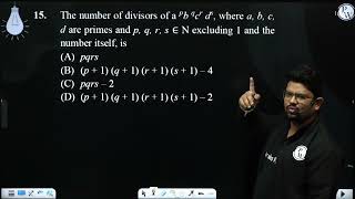 The number of divisors of a pb qcr ds where a b c d are primes and p q r s N exclu [upl. by Ricky]