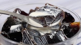 Coffee Jelly Coffee Jello Recipe  Cooking with Dog [upl. by Wake]