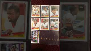 WASHINGTON REDSKINS TOPPS TEAM SET 1988 🌽🪶🏹 Page 2 shorts nfl [upl. by Elenore]