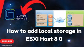 How to add local storage in ESXI Host 8 0 [upl. by Hindorff]