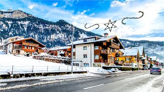 Swiss village Lungern on a crisp winter evening ❄️🇨🇭 Switzerland 4K [upl. by Fletcher534]