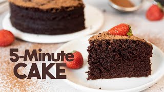 5Minute Microwave Cake Magic You NEED to Try 🍫  NOBAKE CAKE [upl. by Eetnwahs63]