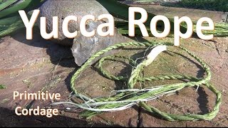 How To Make Yucca Rope Primitive [upl. by Cherey]