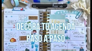 Como decorar tu agenda ♥ 2016 ♥ Plan with me 4 ♥ Planner [upl. by Raney]