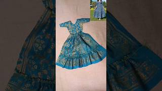 frill long frock cutting ✂️ easy tips easytips fashion [upl. by Azyl212]