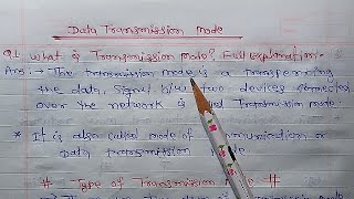 Data transmission mode  Simplex Half Duplex Full Duplex [upl. by Iel]
