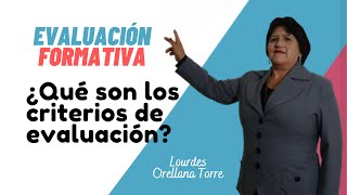 Definición características e importancia de los criterios de evaluación [upl. by Arannahs649]