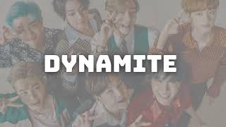 Dynamite  BTS Lyrics Video [upl. by Fortune]