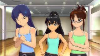 THE iDOLMSTER One for All  Group Contact Dance Lessons with Chihaya Ritsuko and Hibiki [upl. by Amoeji979]