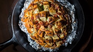 Epic Cheesy Pull Apart Bread  SAM THE COOKING GUY [upl. by Korten]