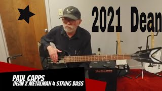 2021 Dean Z Metalman Bass Guitar Demonstration [upl. by Yoong694]