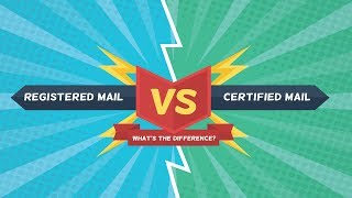 The Difference Between Registered amp Certified Mail [upl. by Coppinger]