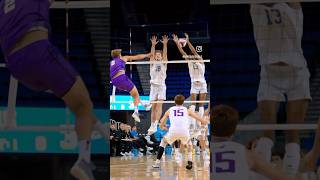 Merrick McHenry and Grant Sloane on the Block against GCU Men’s Volleyball via nekobavisuals [upl. by Aihsiek]