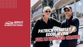 Grand Prix de Monaco Historique 2024  Patrick Dempsey amp Eddie Irvine sur le Circuit de Monaco [upl. by Breena222]