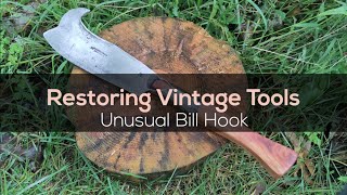 Restoring a Vintage Bill Hook  ASMR  no talking [upl. by Ahsikit]