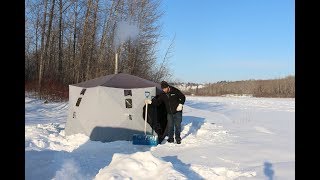 Polar Vortex Winter Camping in 32 Degrees With Wood Stove amp Tent [upl. by Nnylsoj589]