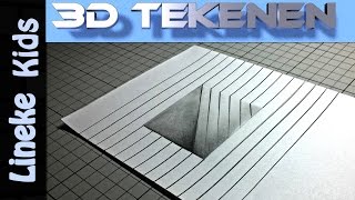 3D LUIK tekenen voor beginners [upl. by Avehsile]