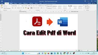 Cara Mudah Edit PDF di Word [upl. by Gnilrits318]