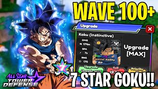 New 7 Star UI Goku in Material Orbs Farming  All Star Tower Defense Roblox [upl. by Eugine]