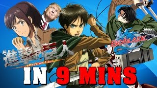 Attack on Titan IN 9 MINUTES [upl. by Trumaine]