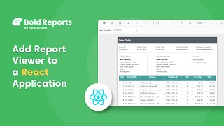 Add Report Viewer Control to a React Application [upl. by Urba]