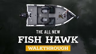 Fish Hawk 1750 amp 1850 Walkthrough  Deep V Fishing Boat  Crestliner Boats [upl. by Nivlam218]