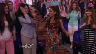 Ariana Grande  The Way Live on The Ellen Show ft Mac Miller [upl. by Trish866]