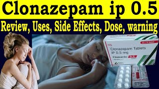 Clonazepam Tablets ip 05 mg Uses in Hindi  Clonaviz 05 mg Tab Review  Uses Side Effects Dosage [upl. by Leiuqese]