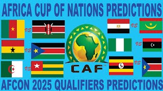 2025 AFRICA CUP OF NATIONS QUALIFYING PREDICTIONS prediction [upl. by Kaspar676]