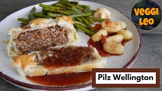 Veganer Pilz Braten mit Rotweinsauce [upl. by Fabron]