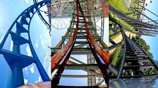 Every Roller Coaster at Energylandia All 17 Coasters Front Seat POV [upl. by Alehcim32]