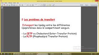 Métabolisme des lipoproteines 2 [upl. by Anitsej]