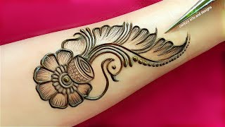 New stylish front hand mehndi design  easy mehndi design  mehndi ka design  mehndi design mehndi [upl. by Ophelia550]