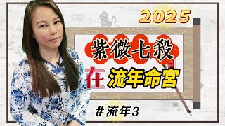 靈機靈姬學院紫微斗數2025流年3 「紫微七殺」在流年命宮 Zi Wei Dou Shu is a branch of Chinese Astrology [upl. by Lemor314]