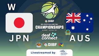 W Group Phase  Japan v Australia  DIBF AsiaPacific Deaf Basketball Championships 2024 [upl. by Aisyla]