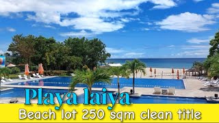 V39424 • 250 sqm Beach Lot in Playa Laiya Beach Club  Ideal Retirement Home Clean Title [upl. by Ecydnarb]