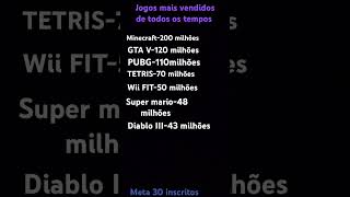 Jogos mais vendidos de todos os tempos games history fyp shorts [upl. by Alehs]