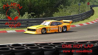 Assetto Corsa  One Hot Lap  Nordschleife Tourist  Zakspeed 80 Ford Capri Turbo DRM [upl. by Alyson]