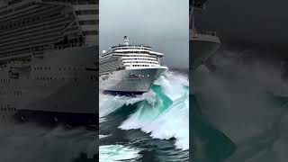 Is It Possible for a Cruise Ship to Sail Over a Wave This Big bigwaves sailing cruiseships [upl. by Annalla190]