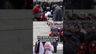 Prince William laid a wreath at the Cenotaph during the Remembrance Sunday princewilliam [upl. by Thibaud566]