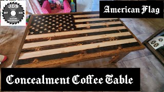 American Flag Concealment Coffee Table [upl. by Verla]