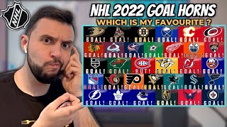 Reacting to NHL Goals Horns 20212022 Season SOO MANY VARIATIONS [upl. by Steward27]