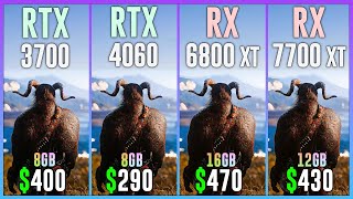 RTX 3070 vs RTX 4060 vs RX 6800 XT vs RX 7700 XT  Test in 16 Games [upl. by Elatia]