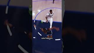 Ja Morant insane block then most unlucky ankle injury in preseason game vs Mavs shorts [upl. by Nalyt]