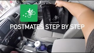 HOW TO USE POSTMATES DRIVER APP STEP BY STEP [upl. by Jordana]