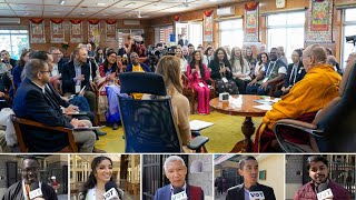 His Holiness the Dalai Lama meets with young leaders taking part in the Dalai Lama fellows program [upl. by Iruam602]