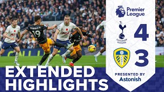 EXTENDED HIGHLIGHTS  TOTTENHAM HOTSPUR 43 LEEDS UNITED  PREMIER LEAGUE [upl. by Orat]